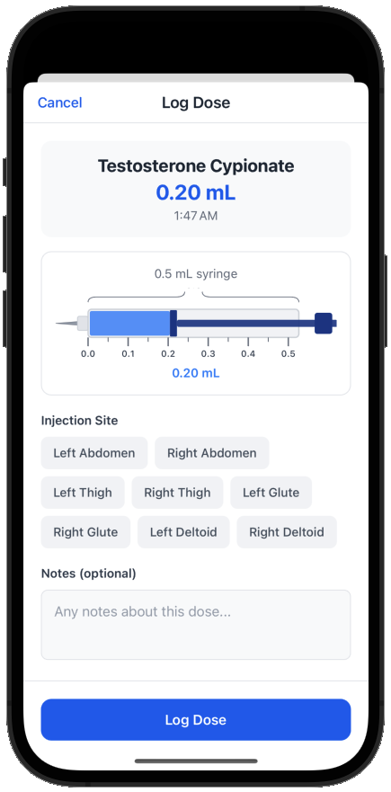 Visual Syringe Display