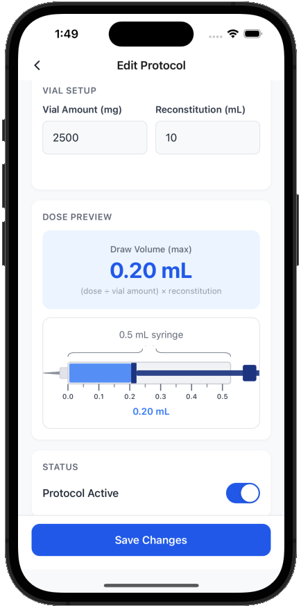 Vial Math Calculator